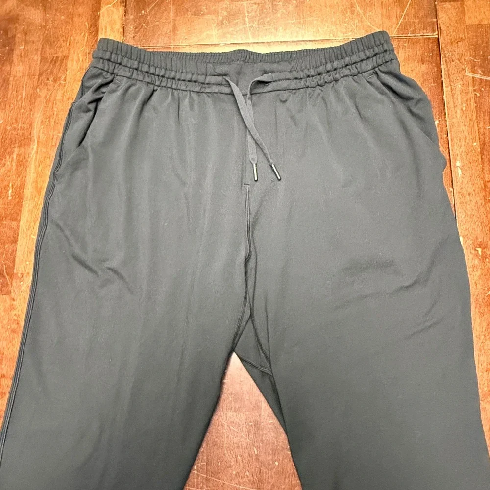 Lululemon ABC Soft Jersey Joggers Mens XL Black M5AY2S Tapered Athletic Pants